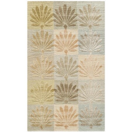 Safavieh 8 ft. 6 in. x 11 ft. 6 in. Large Rectangle Contemporary Martha Stewart Oasis Hand Knotted Rug MSR5433A-9